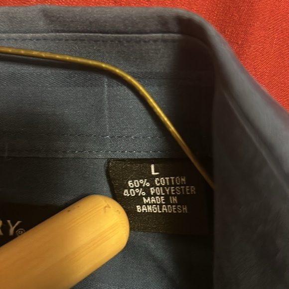 John Henry | Modern Fit | Navy Blue | long sleeve button down dress shirt Size L - Picture 6 of 9